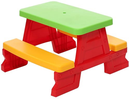 Dohany Kinder Sitzgruppe Picknick Sitzgarnitur Outdoor Bank Tisch Kombi rot