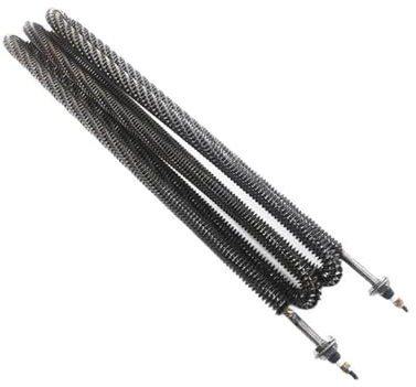 KEBLIN 1 radiateur à ailettes 220 V 4000 W, Type Rond, en Acier Inoxydable, Chauffage à air Chaud, résistance électrique en Spirale avec Filetage M12