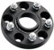 Wheel Spacers Embers Spurverbreiterungen 5x114,3 CB 60,1mm M12x1,5 Adapter Für Toyota Für Camry Für RAV4 1 Stück Spurplatten Spurverbreiterung(1 Piece Black 25mm)