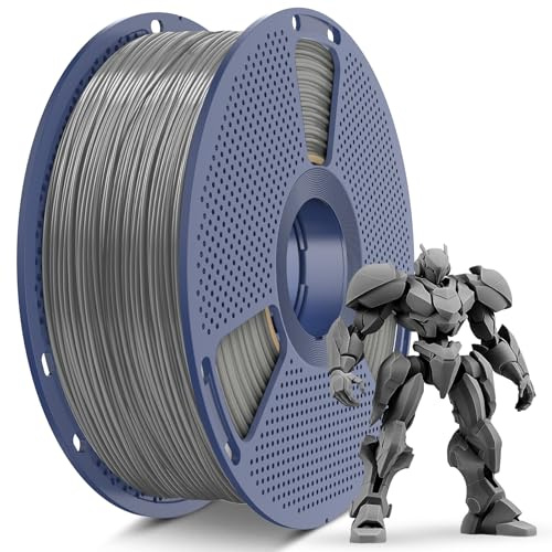 SUNLU ABS Filament 1,75mm, Hochwertige Stärke, Hohe Temperaturbeständigkeit, 3D Drucker Filament 1.75 mm, 1KG Spule, abs Grau