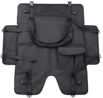 Monitor Travel Case, Adjustable Travel Carrying Case, Cotton+Flannel Desktop Monitor Sleeve, Flannel Lining, Computer Accessories Transport, Screen, Keyboard, Mice, Wires, Protective Storage, 54x72cm