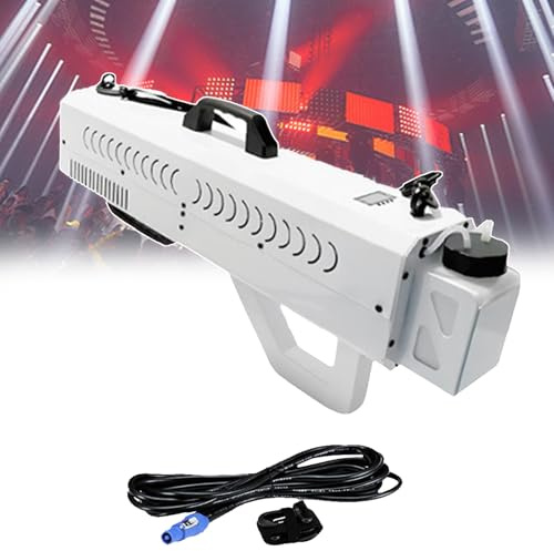 Machine à fumée portable 1500 W avec lumières LED, équipement d'effet de scène pour fêtes, distance de fumée: 8-10 m, sangles incluses