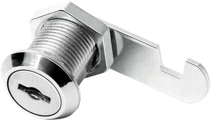 Schrankschloss Mit Schlüssel 3 Sets 16–40 mm Nockenschloss, Sicherheitsschloss, Schrank-Nockenschloss, Türzylinder, Schublade, Aktenschrank, Briefkasten, Möbel, Spind, Schrank, 2 Schlüssel(20mm)
