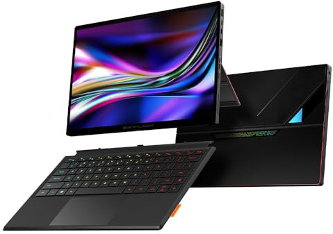 OneXPlayer Super V Workstation AI portatile con processore Intel Core Ultra X7 358H, scheda grafica Intel Arc B390, display AMOLED da 14 pollici 2,8K a 120 Hz (48 GB di RAM + SSD da 1 TB)
