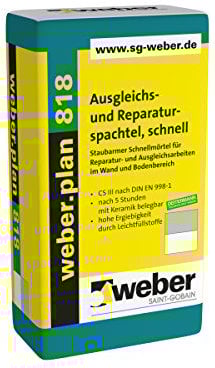 Plan Weber. 818, 20 kg – Compensation de réparation et spatule, rapide