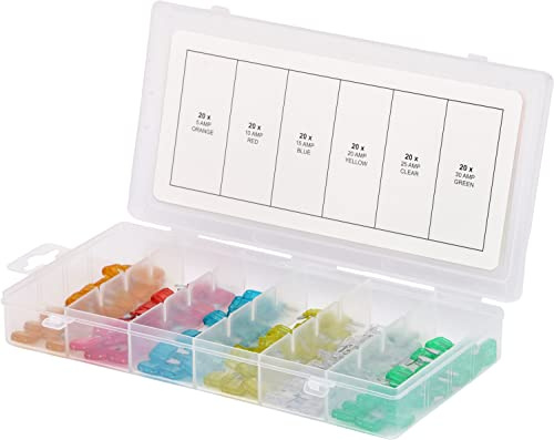 KS Tools 970.0280 Sortiment Mini-Sicherungen, 5-30A, 120-tlg. | 9700280, Sortimentskasten