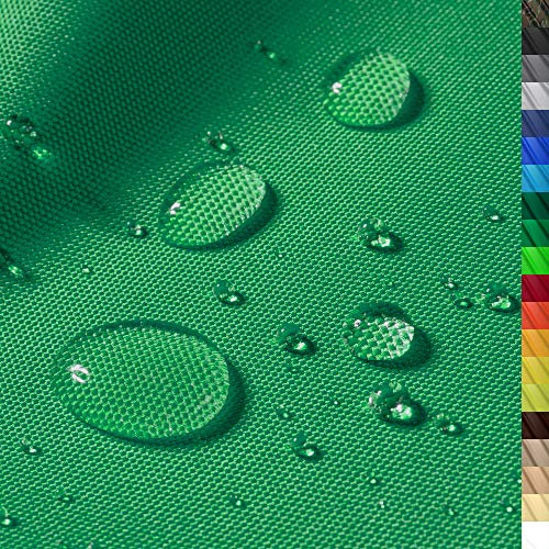 1buy3 – wasserdichter Polyesterstoff “Monaco” mit 12.000mm Wassersäule für Zelte, Abdeckplanen, Bezüge, Outdoorbekleidung & Co – Meterware mit 160cm Breite – reißfest & pflegeleicht (Farbe 12 / Grün)