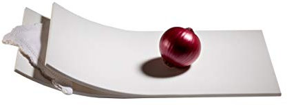 Lettera G Tabla Bandeja de Solid Surface Blanco 40 x 20 x 5,5 cm