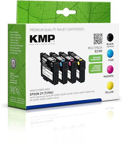 KMP Tintenpatrone passend für Epson 29 (C13T29814010, C13T29824010, C13T29834010, C13T29844010) Multipack - für Expression Home XP-235 XP-245 ... etc.