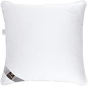 sei Design Kissen Ökotex Kopfkissen 80x80 Baumwollkissen Kissen SWAN de Luxe - Schlafkissen mit Daunengefühl