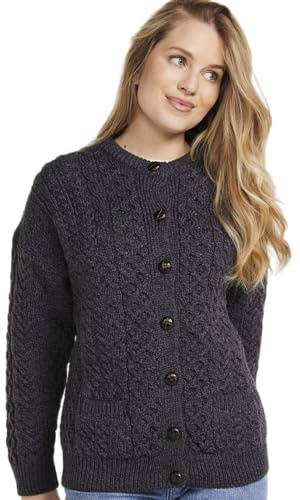 Aran Woollen Mills Damen Cardigan Strickjacke