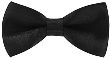 axy Kinderfliege, Jungen Fliege, bereits gebunden, Konfirmation verstellbar KFLI1 (Schwarz)