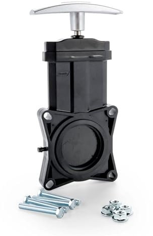 Camco 39501 RV - Valvola di scarico con manico in metallo, per sostituire facilmente le valvole di scarico usurate o danneggiate, accessori per l'installazione, colore nero