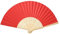 Hztyyier Eventail en Papier Couleurs Variées Côtes de Bambou Ventilateur Pliant Portable pour Peinture Calligraphie Décoration de Fête Bricolage (rouge) Other Decorative Items
