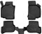 Element Passgenaue Premium Antirutsch Gummi Fußmatten - SEAT Leon, schwarz