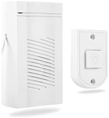 Wired Doorbell, Powered by Two AAA Batteries, Industrial Grade ABS Flame Retardant Material, Medium to High Volume, Ding Dong Ding Dong, Wired to Avoid Signal Interference