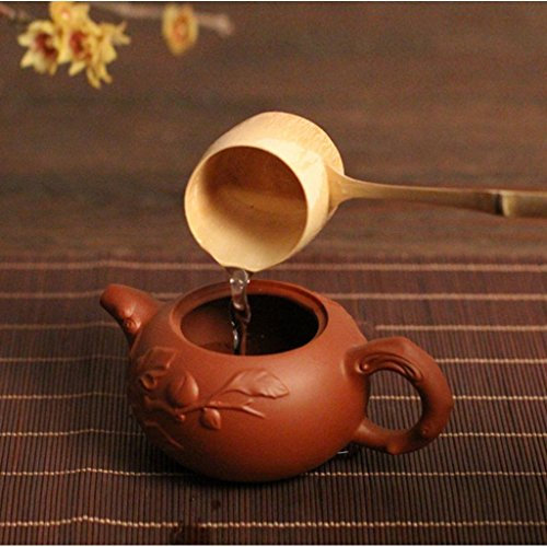 Louche à thé japonaise en bambou - Cuillère à eau - Cuillère à soupe et à vin - Taille S