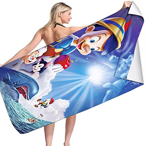 LRUD Strandtuch Für Kinder Mädchen,Olaf Duschtuch Strandtuch Badetuch 70 X 140,Badetuch Kinder,Mikrofaser Strandtuch XXL,Damen Mädchen (A05,100x200cm)
