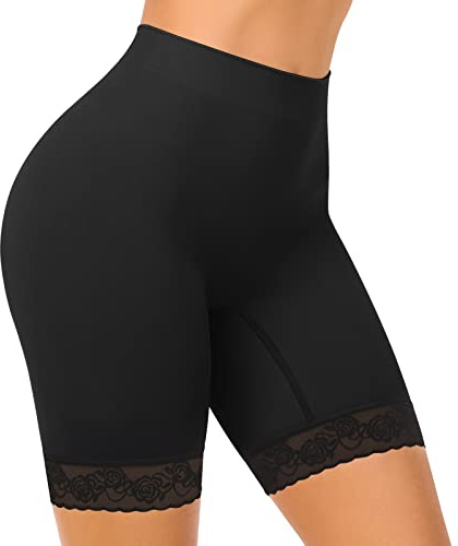 SIHOHAN Womens Anti Chafing Shorts Boxer Lace Slip Shorts | Breathable Ladies Safety Panties, Seamless Long Briefs for Under Dresses Skirts