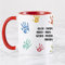 Wanapix | Tasse Personnalisée Enseignants | Cadeau Personnalisé Maitresse/Professeur d'Ecole | Merci Maitresse | Hands Rouge