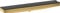 hansgrohe Wandanschluss mit Duschkopfhalterung und Duschablage Rainfinity, Schlauchanschluss Dusche mit Brausehalter (rechts) und Duschregal 50cm, Polished Gold Optic