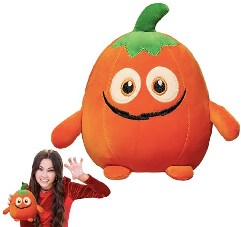 Kürbiskissen Halloween Plüschtier, 30cm/12inch Plüsch Puppe Plüschpuppen, Halloween Squishmallows Heimdekoration Partygeschenke Geburtstagsgeschenke Plüsch Gefüllte Spielzeug für Kinder Mädchen Jungen