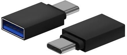 AISENS Mini Adaptador Aluminio USB 3.2 Gen1 3A. Tipo USB-C/M-A/H. Negro