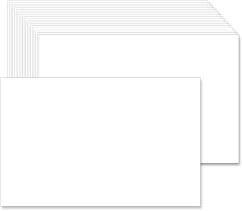 5,5 x 8,5 cm Blanko-Karton (50 Stück) – 40,8 kg flaches Druckerpapier für Einladungen, Notizen, Grüße und Tischkarten – Schreiben, Stempeln, Zeichnen, Malen