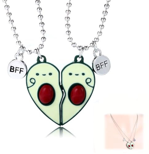 JCTRRJ 2 Stück Freundschaftskette, Avocado, Avocado Geschenke, Freundschaftsketten Für 2, Freundschaft Ketten, Freundinnen Geschenk, Best Friends Kette, Kette Freundschaft, Bff Ketten Für 2