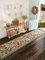 Rugcomf Läufer für Flur, Küche, Waschküche, Schlafzimmer, Badezimmer, rutschfest, 60 x 25 cm, waschbar, mit Gummi-Rückseite, weiches Blumenmuster, für Flur, Küche, Waschküche, Schlafzimmer, Badezimmer