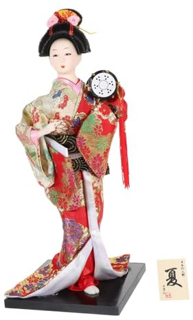 GRIRIW Japanische Kimono-Puppe Puppenpuppen Japanisches Traditionelles Handwerk Puppenhaus