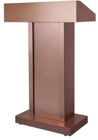 Robustes Podium, Rednerpulte aus Edelstahl, stilvolle, Moderne Kanzeln, gut gestalteter Podiumständer, Kantenschutz, weit verbreitetes Podium (F)