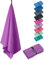 Fit-Flip Serviette Microfibre - Serviette de Bain Microfibre - Serviette Plage compacte, Ultra-légère et Rapidement sèche – Serviette Sport Musculation (1x 30x50cm Lila)