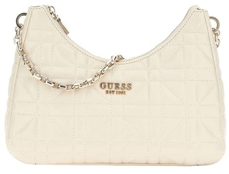 GUESS Assia Top Zip Shoulder Bag Stone