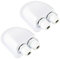 EPLZON Passe-câble Solaire, ABS IP68 Solaire Double Entrée Boîte de jonction, d'entrée de Câble Étanche pour Câble 6-12 mm, pour Projet Solaire, Camping-Car, Caravane, Bateau (2 Pièces)