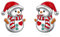 Flyow Weihnachts Schneemann Ohrstecker für Damen 925 Sterling Silber Niedliche Schneemann Weihnachts Ohrstecker - Winter Feiertags Xmas Ohrringe Süßes Weihnachten Schmuck Geschenke