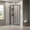 NRG 700 x 700mm Matte Black Framed Quadrant Shower Enclosure Sliding Door for Wet Room Cubicle Enclosures