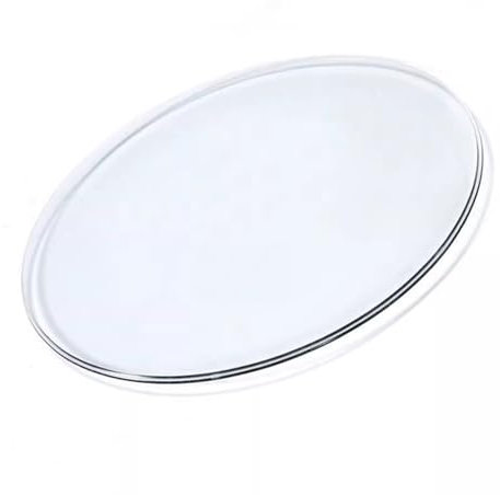 Schreibtischplatte aus gehärtetem Glas, runde Glasplatte, in verschiedenen Größen erhältlich(50cm)