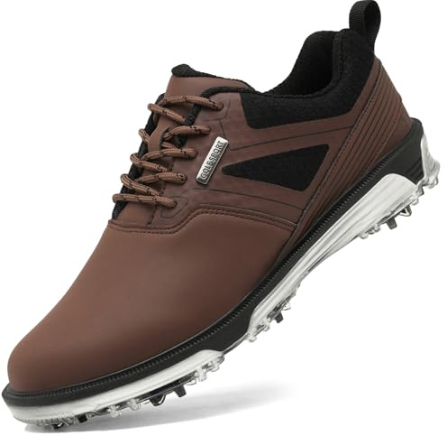 ULTIANT Scarpe Golf Uomo Impermeabili Adatte ai Campi da Golf | Impermeabili|Antiscivolo|Resistente all'usura|Senza Chiodi|Comfort|Solette traspiranti|Adatto ai campi da golf