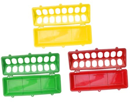 Gadpiparty 3 Stück Taubenfutterspender Futterautomat mit Anti verschüttschutz Käfigmontage Leicht zu Reinigen Geeignet für Papageien Hühner Tauben und Kleine Vögel Zufällige Zufällige Farbe