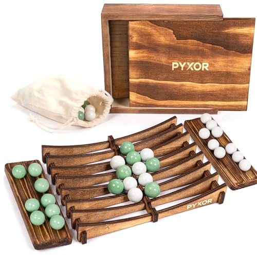 PYXOR Woodline – Jeu de stratégie en Bois 2 Joueurs - Design Premium