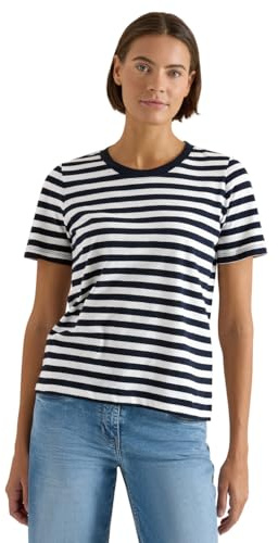 Damen T-Shirt mit Rundhals und Streifen