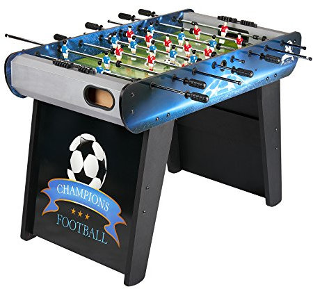 Leomark Tischfußball - Champions Sport - Kicker, Tischkicker für Kinder, Kickertisch mit Zubehör, Kickertische aus Holz. Tischkicker Party und Spielzimmer, Höhe: 82 cm