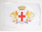 AZ FLAG Bandiera Città di Genova con Stemma 45x30cm - BANDIERINA Genoa con Blasone 30 x 45 cm cordicelle