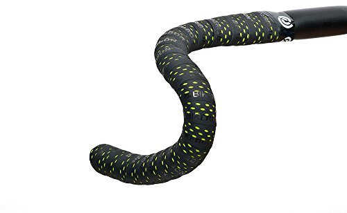 Bike Ribbon Drops Double Layer Bar Tape, Schwarz (Black/Acid Green), One Size