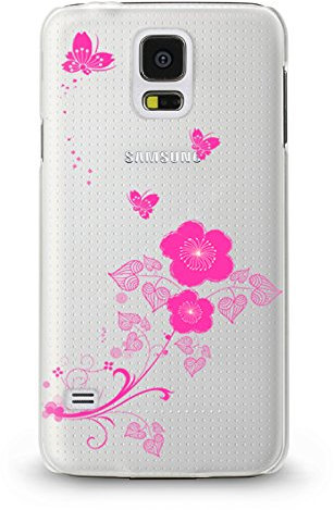 Trendario Handyhülle für Samsung Galaxy S5 Mini (Blume 2) - Hülle - Schutzhülle mit Motiv - TPU Silikon Hülle - Case - Cover - Schale - Backcover - Handytasche