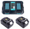 2XBatteries pour Makita 18V 5,0Ah BL1830 BL1840 BL1850 & Chargeur pour Makita Radio DMR100 DMR101 DMR102 DMR103B DMR104 DMR105 DMR106 DMR107 DMR108 DMR109 DMR110, DHP482 DUC353Z DCL182Z DLM431 DCF300Z