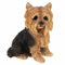 SIDCO Yorkshire Terrier Figur lebensecht Gartenfigur sitzend Kleiner Hund Dekofigur