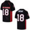Kekambas Herren #18 Paul Crewe Mean Machine The Longest Yard Movie American Football Jersey Stitched, Schwarz, 3X-Groß