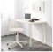 IKEA Linnmon/Adils Büroschreibtisch, Weiß, 100 x 61 x 76 cm, Minimalistisch, für Arbeiten, Schreibtisch